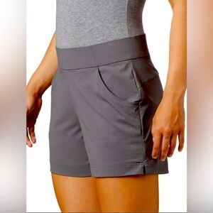 Columbia Gray Athletic Shorts Moisture-Wicking Performance